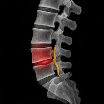 腰椎椎間板の怪我 腰椎椎間板の怪我の写真