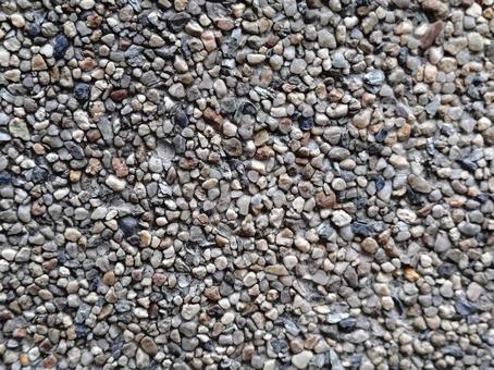 細かい砂利のついた壁 砂利,石,岩の写真素材