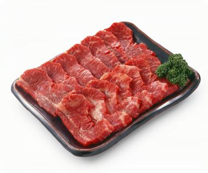 焼き肉用牛肉 皿盛り 焼き肉用牛肉 皿盛りの写真