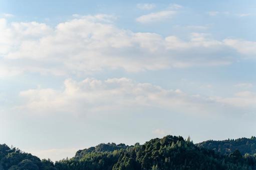 雲のある秋空 雲,空,青空の写真素材