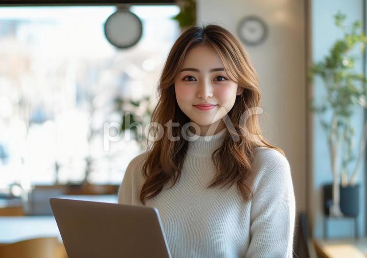 転職webクリエイターデザイナー系女性 人物,清楚,日本人の写真素材