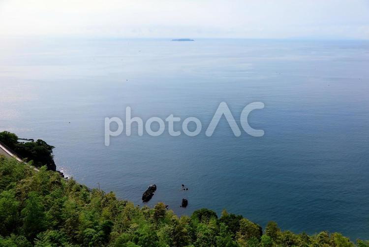 海を見下ろす 海,自然,風景の写真素材