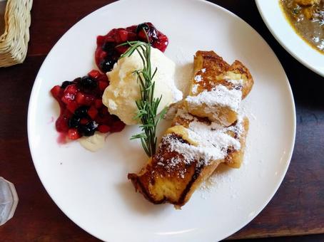 フレンチトースト3 美味しい,喫茶店,カフェの写真素材