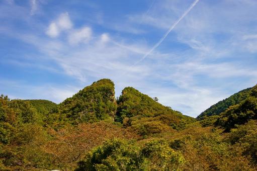 世界遺産になった佐渡金山の道遊の割戸 風景,自然,青空の写真素材