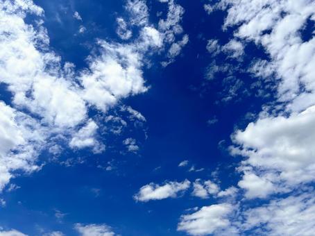 Blue sky and clouds 14, JPG