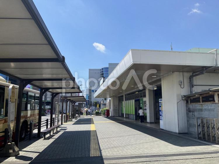 横浜線のJR古淵駅前 古淵駅,古淵,jr古淵駅の写真素材