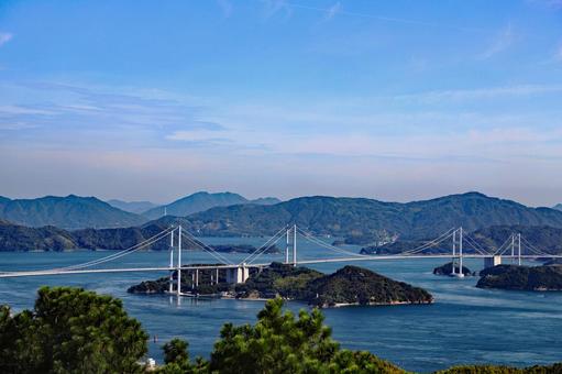 来島海峡大橋zoom4 今治から 来島海峡大橋zoom4 今治から 来島海峡,来島海峡大橋,しまなみ海道の写真素材