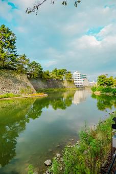 【福井】福井城跡にある福井県庁 【福井】福井城跡にある福井県庁 福井駅,福井,恐竜の写真素材