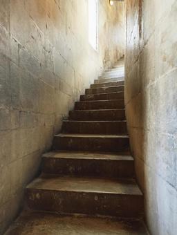 階段 階段 階段,街並み,洋館の写真素材