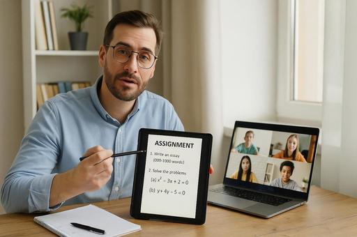 ASSIGNMENT提示する授業 ASSIGNMENT提示する授業の写真