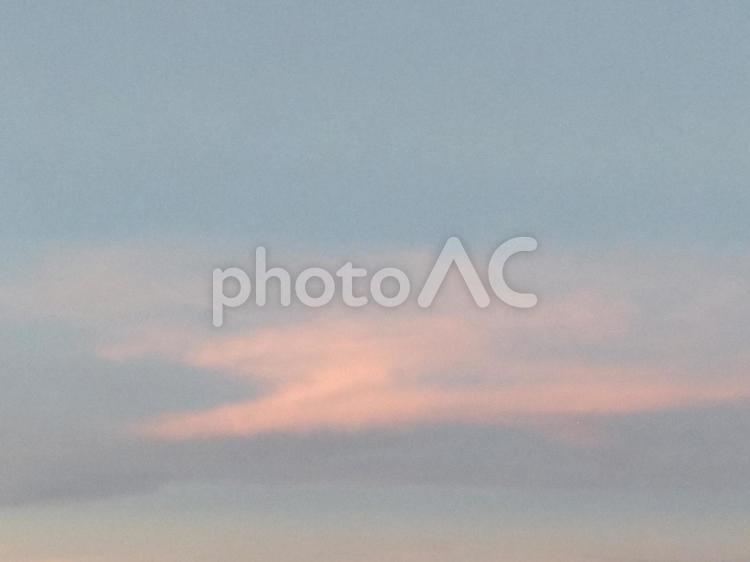 夕暮れの空 夕暮れ,空,青空の写真素材