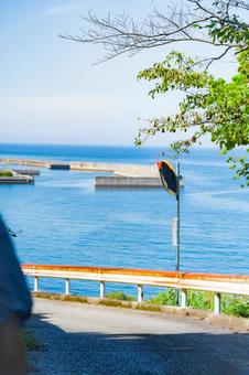 四国　愛媛県　下灘駅 下灘駅,四国,四国地方の写真素材