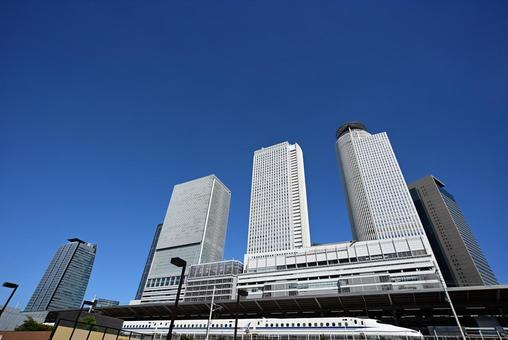 名古屋駅6 名古屋駅6 名古屋駅,青空,空の写真素材