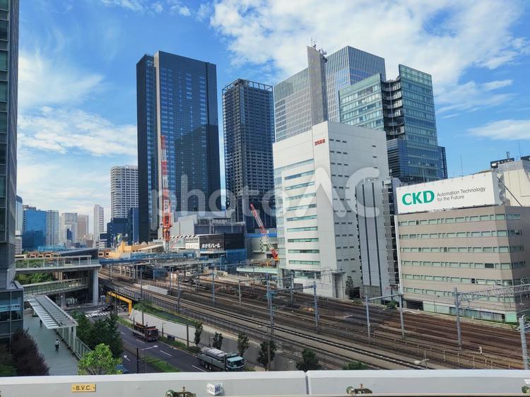 東京都　朝の都会風景 東京都,都心,都会の写真素材