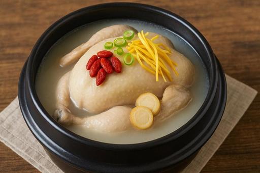 薬膳スープ・本格参鶏湯・韓国料理・健康食 薬膳スープ・本格参鶏湯・韓国料理・健康食の写真