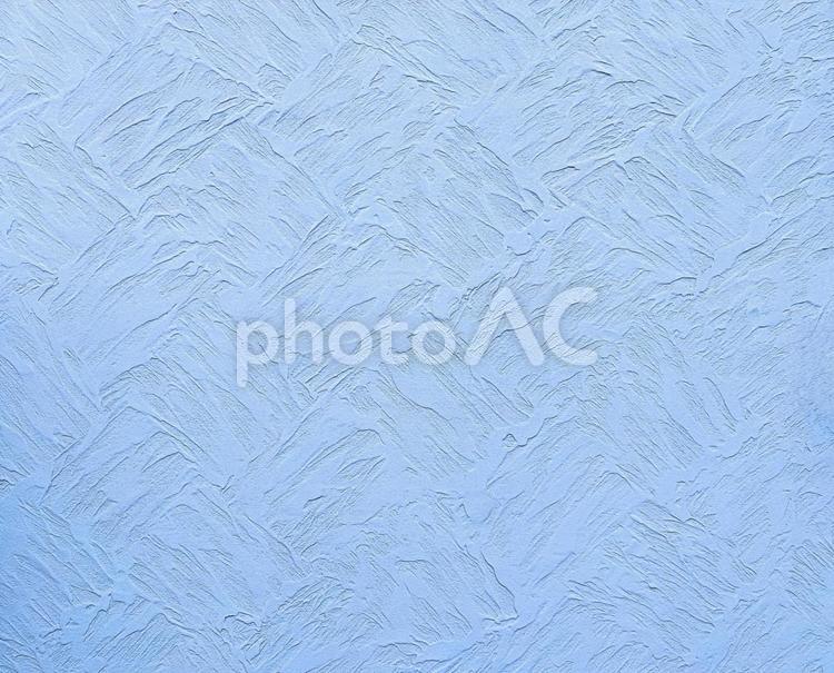 淡いブルー　塗り壁風　壁の背景素材 壁,塗り壁,ブルーの写真素材