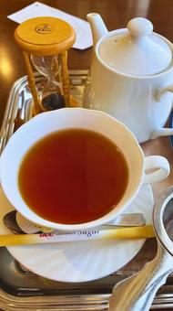 優雅なティータイム 優雅なティータイム 紅茶,ティーポット,カップの写真素材
