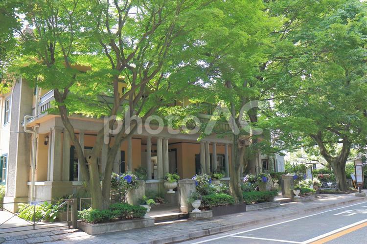 横浜市の山手の歴史的建造物 横浜,山手,西洋の写真素材