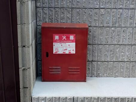 街角の消火器 消火器,消防団,自警団の写真素材