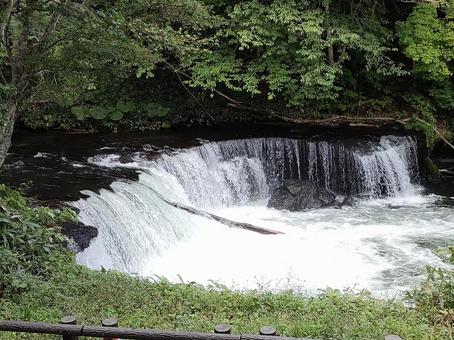 さくらの滝 さくらの滝 秘境,滝,さくらの滝の写真素材