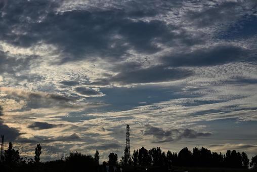 夕暮れ 2025/8/31 夕暮れ 2025/8/31 夕暮れ,夕方,夕景の写真素材