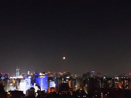 東京 東京 月,夜,都市の写真素材