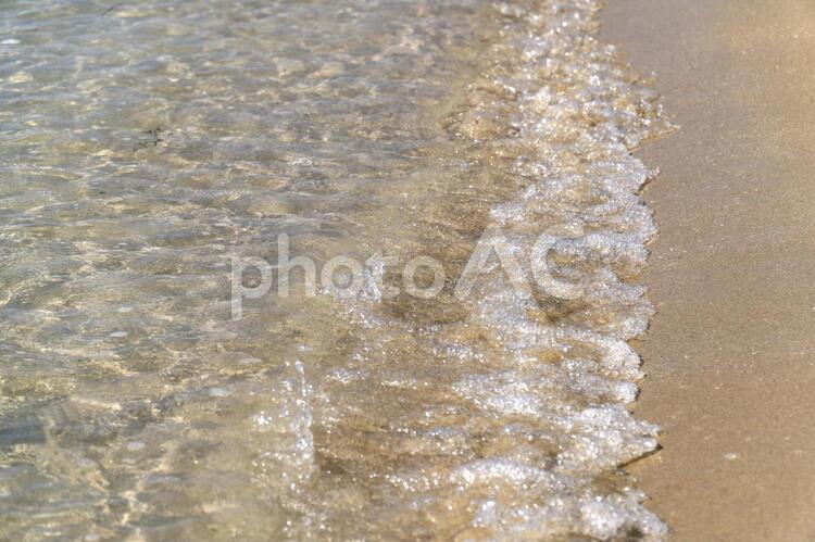 海 007　波と砂浜 海,砂浜,夏の写真素材