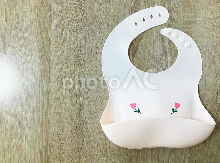 赤ちゃんの食事用エプロン お食事エプロン,食事用エプロン,エプロンの写真素材