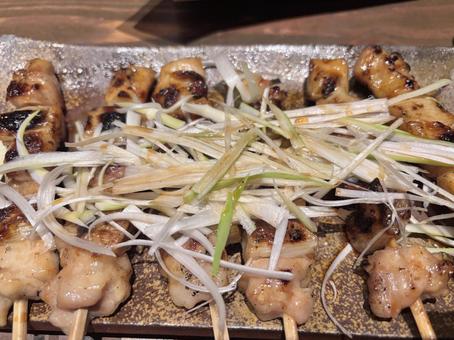 焼き鳥 焼き鳥,食べ物,ネギの写真素材