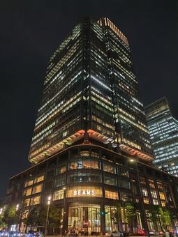 新丸の内ビル 新丸の内ビル 夜景,ビル,丸の内の写真素材