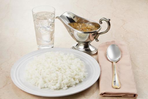カレーライス カレーライス カレーライス,カレールー,カレーポットの写真素材