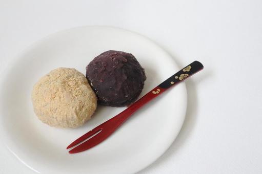 おはぎ きなことあんこ おはぎ きなことあんこ おはぎ,お彼岸,和菓子の写真素材