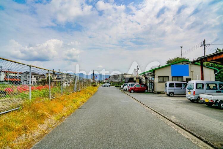 田舎の風景 空,雲,風景の写真素材