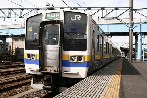 JR成田線、211系、千マリ409編成 jr,jr東日本,211系の写真素材