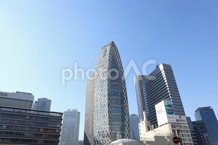 新宿　街並み ビル群,新宿,街並みの写真素材