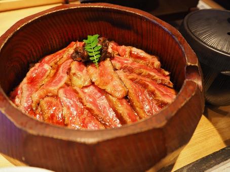 肉まぶし 肉まぶし 牛肉,肉まぶし,ひつまぶしの写真素材