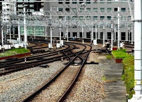 レール レール 線路,鉄道,レールの写真素材