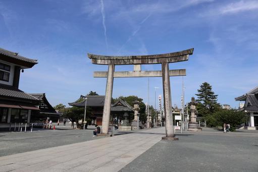豊川稲荷 豊川稲荷 豊川稲荷,豊川閣妙厳寺,空の写真素材