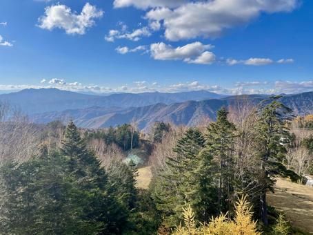 山と青空 山と青空 緑,自然,快晴の写真素材
