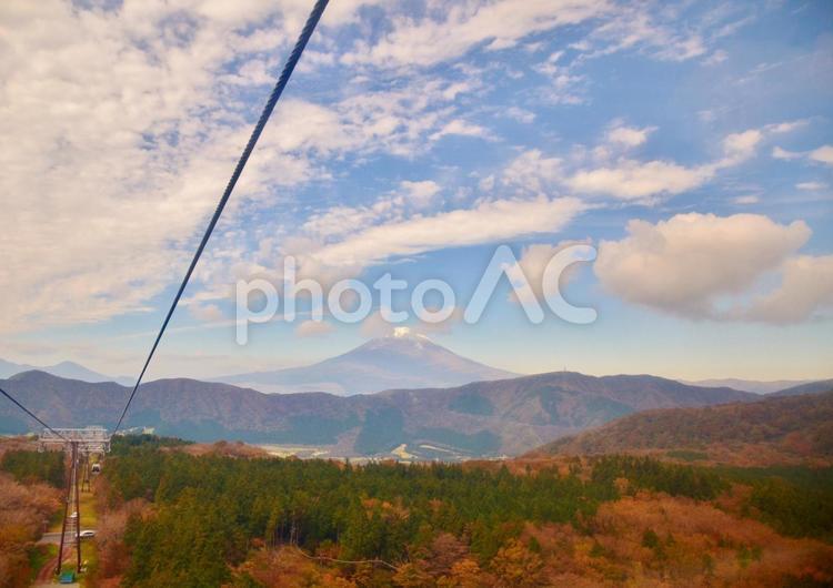 箱根ロープウエイからの風景 富士山,箱根山,箱根ロープウェイの写真素材