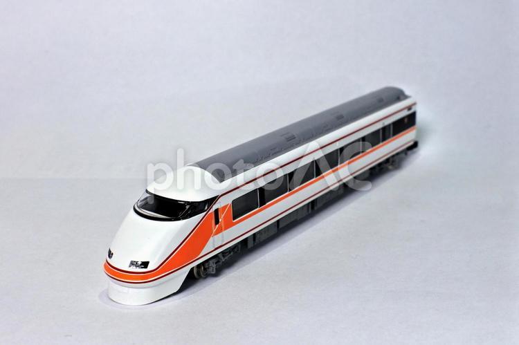 東武100系スペーシアの鉄道模型 鉄道模型,nゲージ,東武100系の写真素材