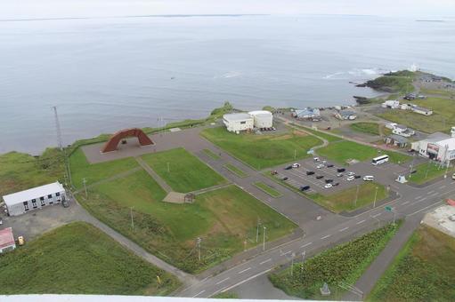 オーロラタワーからの眺め1 オーロラタワー,望郷の塔,望郷の岬公園の写真素材