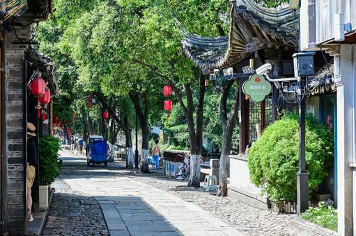 Photo, suzhou, pingjiang road, yangtze river (in china), 