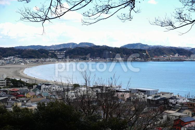 神奈川県長谷寺から見た風景 神奈川県,長谷寺,パワースポットの写真素材