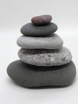 石 石,自然石,丸いの写真素材