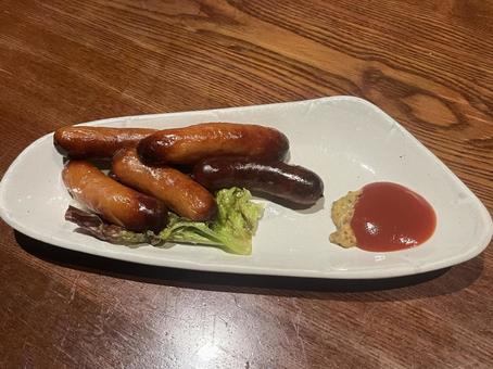 ピリ辛ウインナー 食べ物,料理,グルメの写真素材