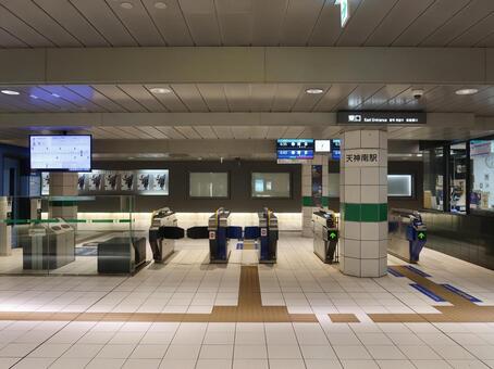 福岡地下鉄七隈線 天神南駅 東口 福岡地下鉄七隈線,天神南駅,東口の写真素材