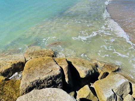 夏の海岸 海水浴場 夏の海岸 海水浴場の写真