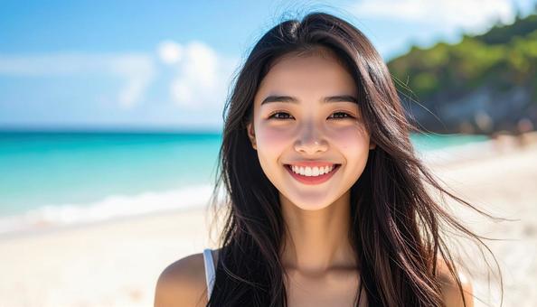 夏の女性 夏の女性の写真
