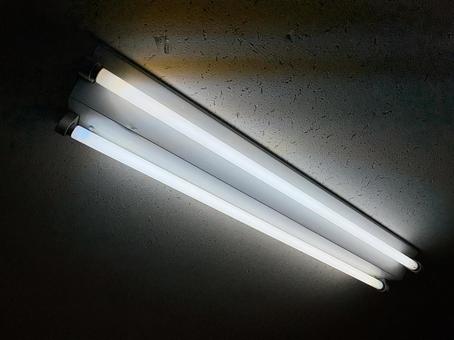 蛍光灯 二灯型 02 蛍光灯,蛍光管,蛍光ランプの写真素材